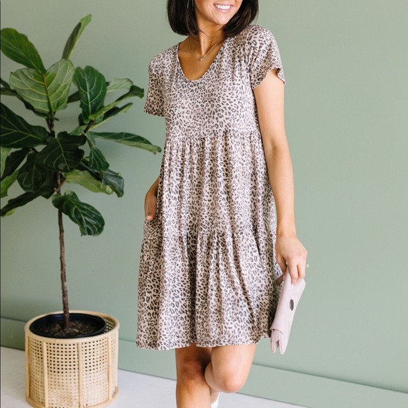 BF SALE❗️Fading Spots Cheetah Print Dress - Picture 4 of 12